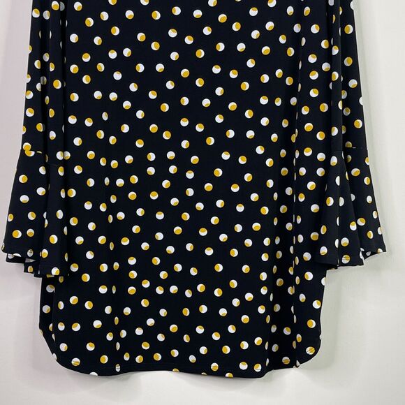Carmen Marc Valvo Polka Dot Y2K Blouse Women's Size 2X - Picture 5 of 7